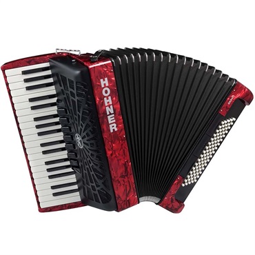 Hohner (アコーディオン専門店・出荷前検品発送)Bravo III 80 RED (カラー：レッド) HOHNER ホーナー アコーディオン 入門向け ピアノ式 37鍵盤 中型
