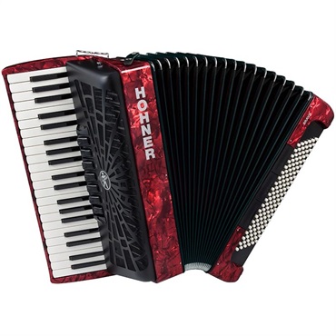 Hohner (アコーディオン専門店・出荷前検品発送)Bravo III 120 RED カラー：レッド HOHNER ホーナー アコーディオン 入門向け ピアノ式 41鍵盤 大型