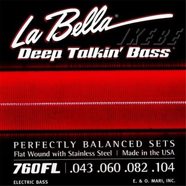 La Bella 760FL / Flat Wound Stainless Steel Bass Strings