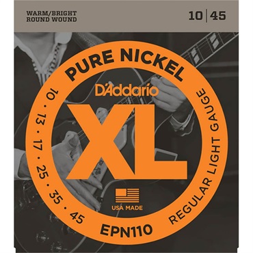D’Addario XL Pure Nickel Round Wound EPN110 (Regular Light/10-45)