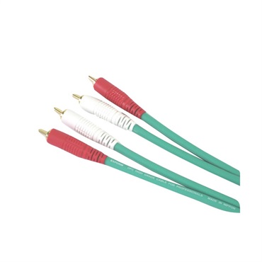 EXFORM COLOR TWIN CABLE 2RR-1.8M (RCA-RCA 1ペア) 1.8m (GREEN)