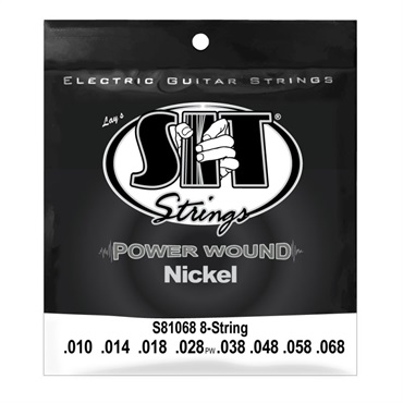 POWER WOUND Electric Guitar Strings 8-string S81068