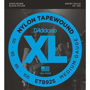 D’Addario Black Nylon Tapewound ETB92S