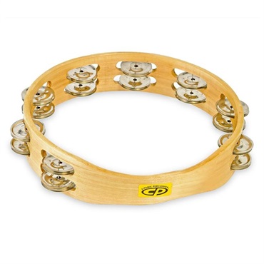CP390 [CP 10 Wood Headless Tambourine， Double Row Jingles]