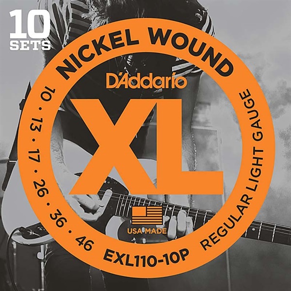 【夏先取り大特価セール】XL Nickel Multi-Packs Electric Guitar Strings EXL110-10P [10 Set Pack]の商品画像