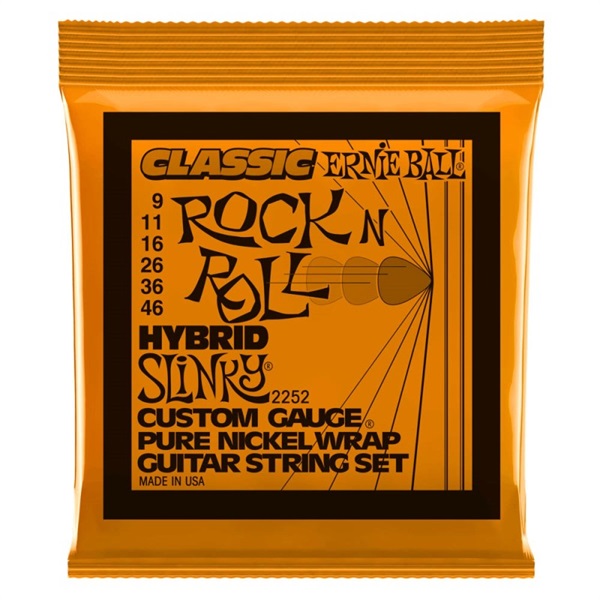 Hybrid Slinky Classic Rock n Roll Pure Nickel Wrap Electric Guitar Strings #2252の商品画像