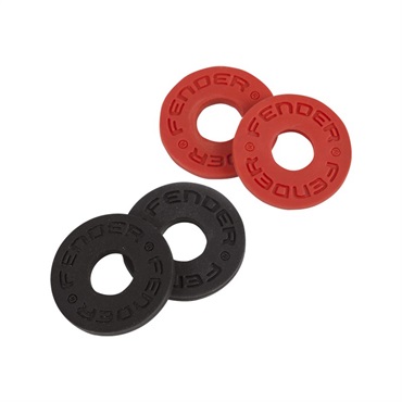 Fender USA STRAP BLOCKS 4PACK [BLACK 2枚/RED 2枚]（#0990819000）