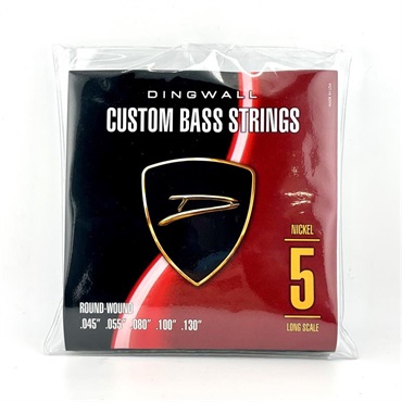 CUSTOM BASS STRINGS [NICKEL 5ST] SET ROUND-WOUND .045-.130