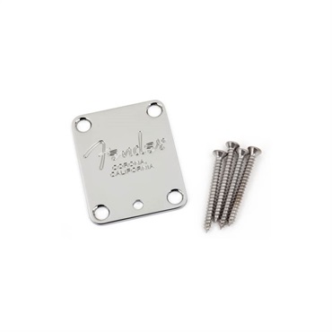 【夏先取り大特価セール】4-Bolt American Series Guitar Neck Plate with Fender Corona Stamp