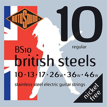 BRITISH STEEL [Stainless Steel-Nickel Free] (BS10 Regular 10-46)