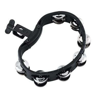 MEINL HEADLINER SERIES Mountable ABS TAMBOURINE - Black [HTMT2BK]