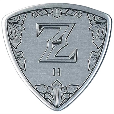 Guitar Picks ×10枚セット ZP06 TR/Heavy (1.00mm) [メタルフロント・デザイン]