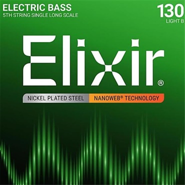 Nickel Plated Steel Bass Strings with ultra-thin NANOWEB Coating 5th/Low-B (130/Long) #15430