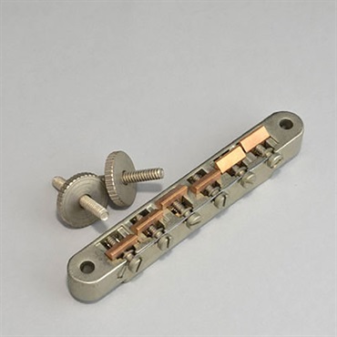Montreux Retrovibe Parts Series ABR-1 style Bridge wired with Unplated Brass saddles relic [8741]