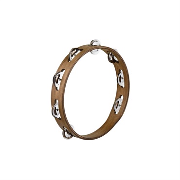 MEINL TA1WB [Traditional Wood Tambourines， Stainless Steel Jingles 1 row]