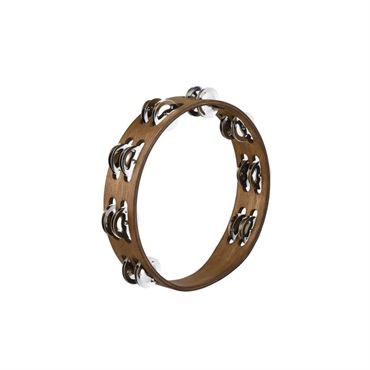 MEINL TA2WB [Traditional Wood Tambourines， Stainless Steel Jingles 2 row]