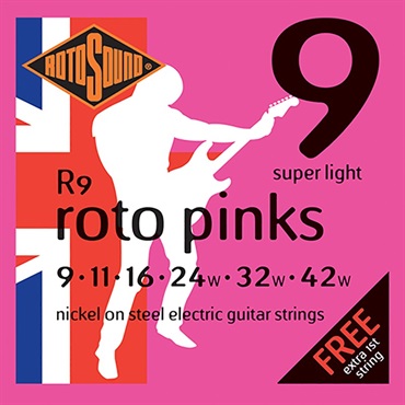 ROTO SOUND 【夏先取り大特価セール】Electric Guitar Strings R9 Roto Pinks - Super Light