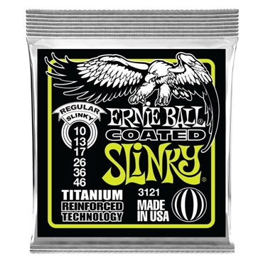 ERNIE BALL Regular Slinky Titanium RPS Coated  Electric Guitar Strings #3121