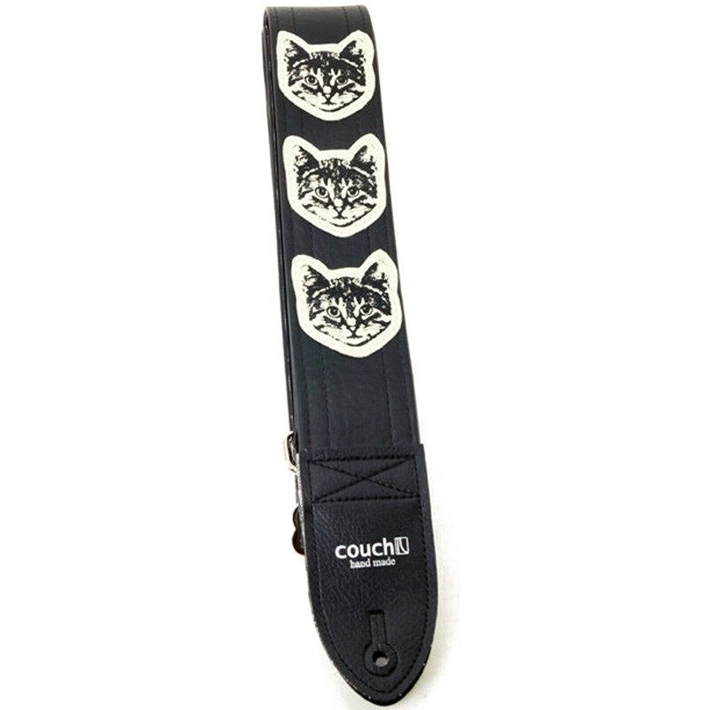 ニャン・ ニャン・ ニャン・クロ [Cat Guitar Strap Black/White Cats]の商品画像