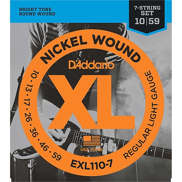 XL Nickel Electric Guitar Strings EXL110-7 (Regular Light 7-string/10-59)の商品画像