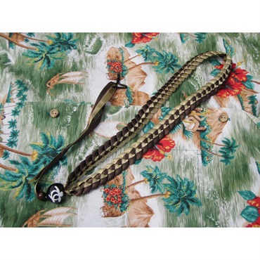 Hawaiian Ribbon Lei Ukulele Strap [DHRUS-9DOGO][9mm：ゴールド]