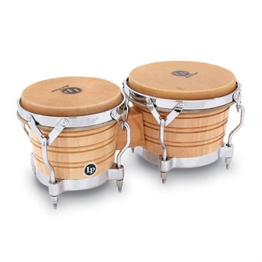 LP LP201A-2 [Generation II Bongos With Traditional Rims， Natural/Chrome]