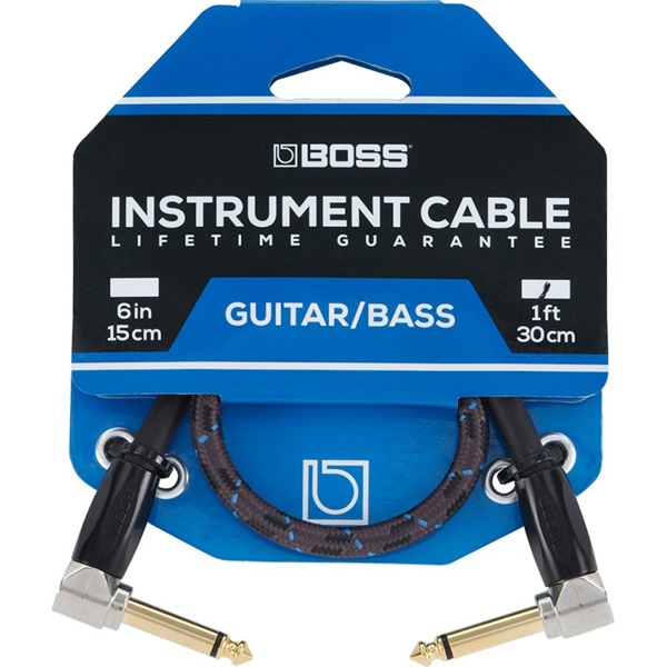 Instrument Cable BIC-1AA [30cm/L型-L型/パッチケーブル]の商品画像