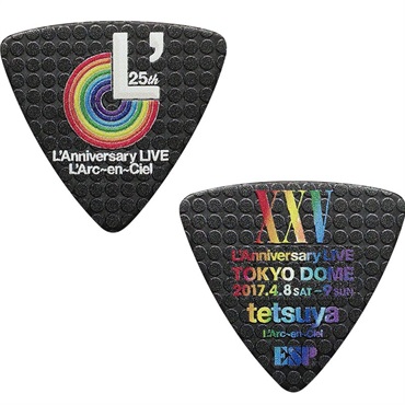 ESP Artist Pick Series L'Arc～en～Ciel 25th L'Anniversary LIVE tetsuya PICK (ブラック)
