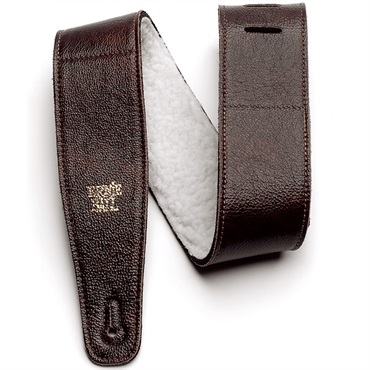 【夏先取り大特価セール】2.5 inch Adjustable Italian Leather Strap with Fur Padding - Chestnut [#P04138]