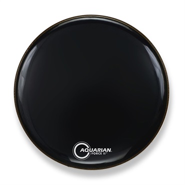AQUARIAN FR20BK [Full Force / Front Head Black 20 / Bass Drum]【1プライ/10mil】【お取り寄せ品】