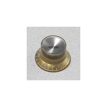 【夏先取り大特価セール】Selected Parts / Metric Reflector Knob Volume Gold (Silver Top) [8857]