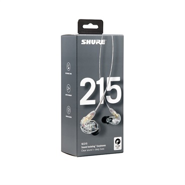 SE215-CL-A(クリア)(SE215CL-A)(国内正規品2年保証)(有線イヤフォン)(シュア)