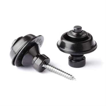 Dunlop (Jim Dunlop) TRADITIONAL STRAPLOK BLACK[SLS1503BK]