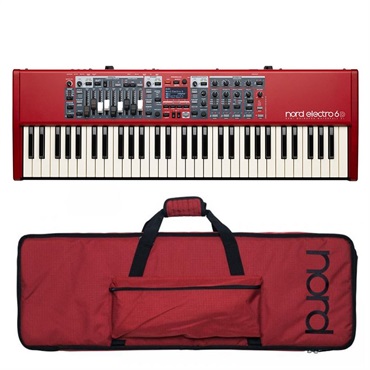 Nord Electro 6D 61+専用ソフトケースセット ノードエレクトロ 61鍵 セミウェイト・ウォーターフォール鍵盤