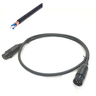 2534 XLR 黒/1.0m【assy by oyaide・XLR(F)-XLR(M)】【受注生産品 納期1ヵ月程】(XLRマイクケーブル)(モガミ)(オヤイデ)