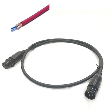 2534 XLR 赤/5.0m【assy by oyaide・XLR(F)-XLR(M)】【受注生産品 納期1ヵ月程】
