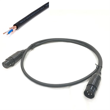 2549 XLR 黒/5.0m【assy by oyaide・XLR(F)-XLR(M)】【受注生産品 納期1ヵ月程】