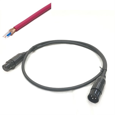 2549 XLR 赤/1.0m【assy by oyaide・XLR(F)-XLR(M)】【受注生産品 納期1ヵ月程】