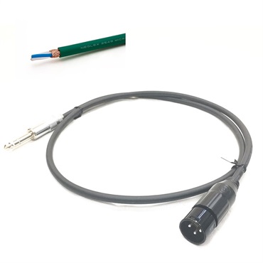 2549 TXM 緑/1.5m【assy by oyaide・TRS-XLR(M)】【受注生産品 納期1ヵ月程】