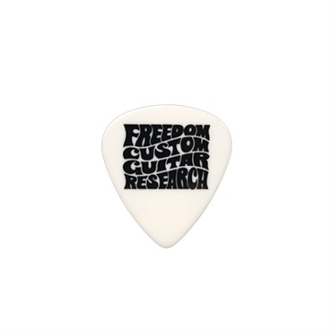 Freedom Custom Guitar Research ロゴ入りピック SP-PK-04 (ティアドロップ/1.0mm/WHITE)