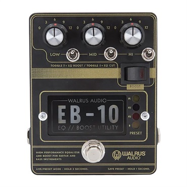 EB-10 PREAMP//EQ//BOOST [Matte Black] WAL-EB10 #B（ウォルラスオーディオ）