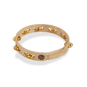 LP381-B [Accent Single Row Wood Tambourine 10 - Brass Jingles]