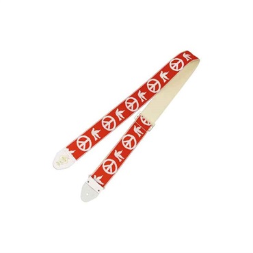 Ace Guitar Straps ACE-6 RED (Peace-Dove)