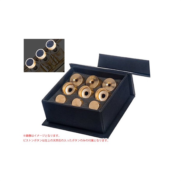ケージーユー ブラス / トリムキットHEAVY Raw Brass & Nuummite Stone Bach トランペット用の商品画像