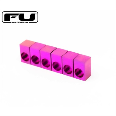 Titanium Saddle Insert Set (6) - PURPLE