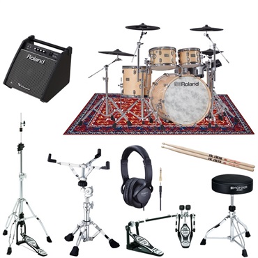 Roland VAD706 GN TAMAハードウェア＋モニタースピーカーセット [V-Drums Acoustic Design / Gloss Natural]