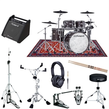VAD706 GE TAMAハードウェア＋モニタースピーカーセット [V-Drums Acoustic Design / Gloss Ebony]