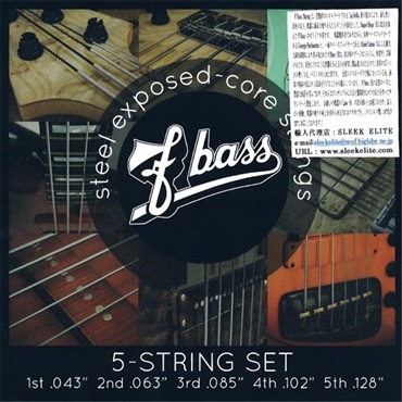 F-bass Stainless Steel Exposed-Core Strings [5st]