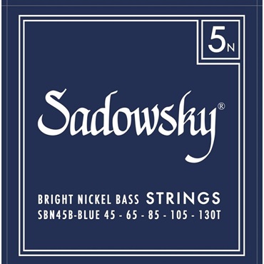 ELECTRIC BASS STRINGS Bright Nickel 5ST(45-130T) SBN45B/Blue
