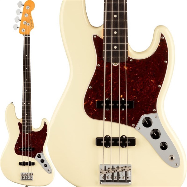 American Professional II Jazz Bass (Olympic White/Rosewood) 【生産完了品】【The Spring Summer 2026 Campaign】の商品画像